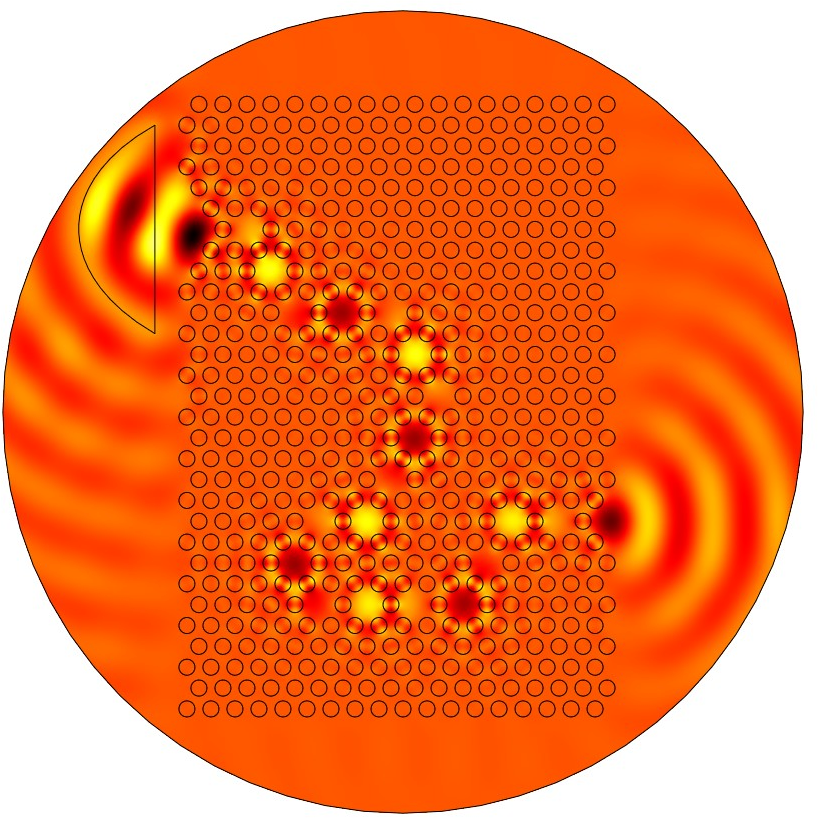 A coupled-resonator phononic crystal waveguide